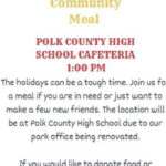 12/25 Hiwassee/Ocoee State Park Christmas Community Meal Benton, TN